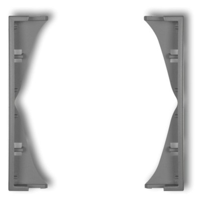 Ramka pośrednia do gniazd podwójnych Szary Mat Karlik ICON - 27IRP-2