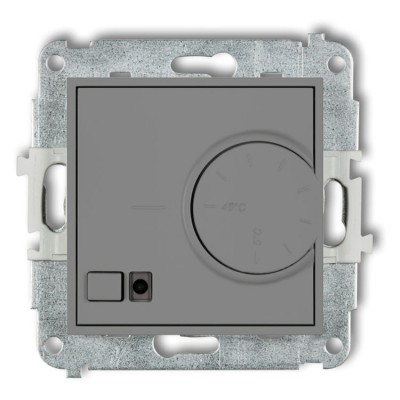 Mechanizm elektronicznego regulatora temperatury z czujnikiem powietrznym Szary Mat Karlik ICON - 27IRT-2