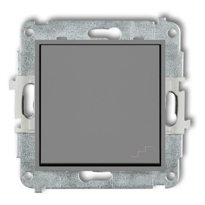 Mechanizm łącznika schodowego Szary Mat Karlik ICON - 27IWP-3