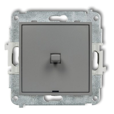 Mechanizm łącznika jednobiegunowego w stylu amerykańskim Szary Mat Karlik ICON - 27IWPUS-1