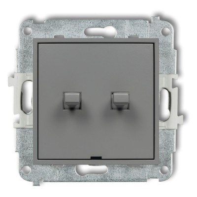 Mechanizm łącznika świecznikowego w stylu amerykańskim Szary Mat Karlik ICON - 27IWPUS-2
