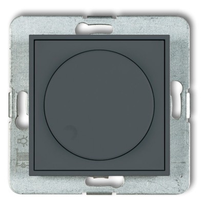 Mechanizm elektronicznego regulatora oświetlenia przyciskowo-obrotowego Grafitowy Mat Karlik ICON - 28IRO-1