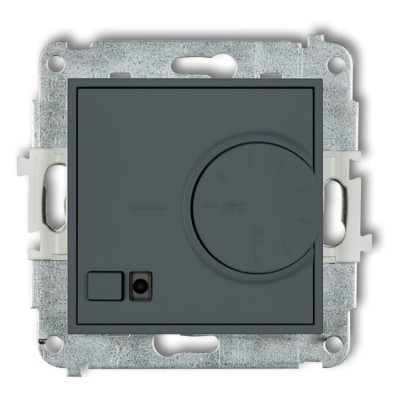 Mechanizm elektronicznego regulatora temperatury z czujnikiem powietrznym Grafitowy Mat Karlik ICON - 28IRT-2