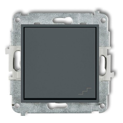 Mechanizm łącznika schodowego Grafitowy Mat Karlik ICON - 28IWP-3