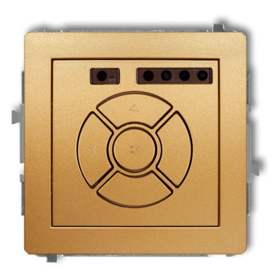 29DSR-6 Mechanizm elektronicznego sterownika roletowego (przycisk centralny/dodatkowy) Złoty