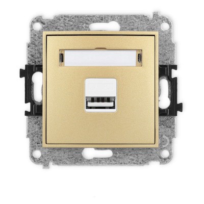 29ICUSB-1 Mechanizm ładowarki USB pojedynczej USB A, 5W max., 5V, 1A Złoty