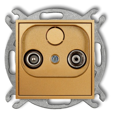 29IG2K Mechanizm gniazda abonenckiego RTV końcowego 2dB Złoty