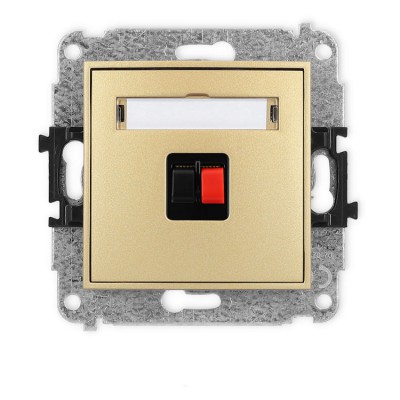 Mechanizm gniazda głośnikowego pojedynczego Złoty Karlik ICON - 29IGG-1