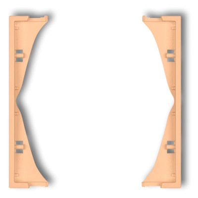 Ramka pośrednia do gniazd podwójnych Brzoskwiniowy Karlik ICON - 45IRP-2