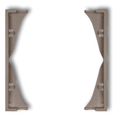 Ramka pośrednia do gniazd podwójnych Czekoladowy Karlik ICON - 49IRP-2