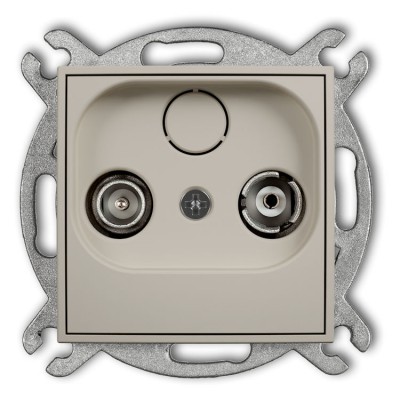60IG2K Mechanizm gniazda abonenckiego RTV końcowego 2dB Taupe