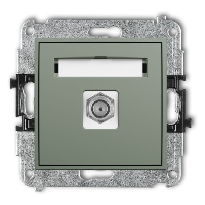 61IGF-1 Mechanizm gniazda antenowego pojedynczego typu F (SAT) niklowany Szałwiowy