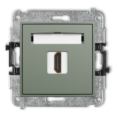 Mechanizm gniazda pojedynczego HDMI 2.0, 4K Szałwiowy Karlik ICON - 61IHDMI-3