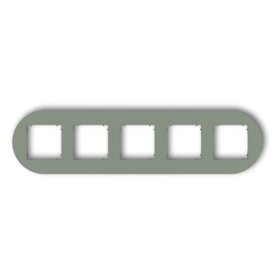 61MRTO-5 Ramka uniwersalna pięciokrotna okrągła z tworzywa Szałwiowy