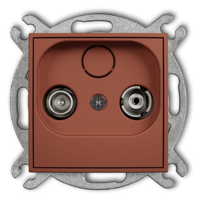 63IG2K Mechanizm gniazda abonenckiego RTV końcowego 2dB Terakota