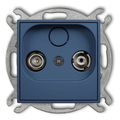 64IG2K Mechanizm gniazda abonenckiego RTV końcowego 2dB Navy Blue