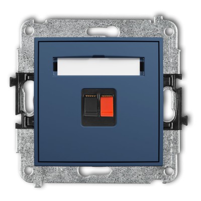 Mechanizm gniazda głośnikowego pojedynczego Navy Blue Karlik ICON - 64IGG-1