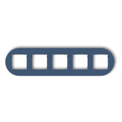 64MRTO-5 Ramka uniwersalna pięciokrotna okrągła z tworzywa Navy Blue