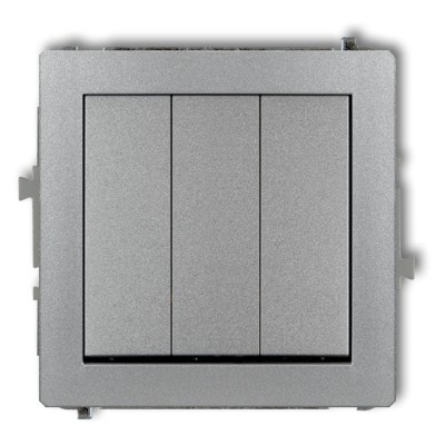 Mechanizm łącznika potrójnego Srebrny Metalik Karlik DECO - 7DWP-7
