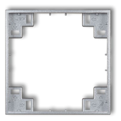 Ramka pośrednia Srebrny Metalik Karlik ICON - 7IRP-1