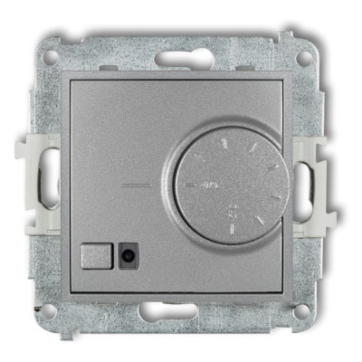 Mechanizm elektronicznego regulatora temperatury z czujnikiem powietrznym Srebrny Metalik Karlik ICON - 7IRT-2