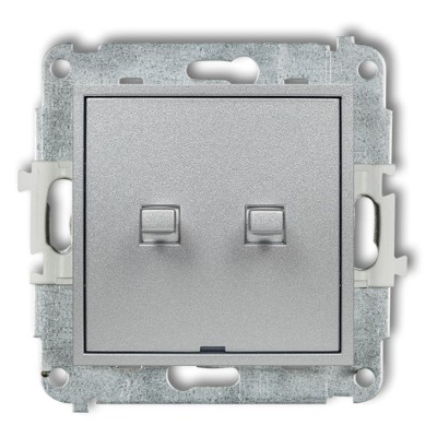 Mechanizm łącznika świecznikowego w stylu amerykańskim Srebrny Metalik Karlik ICON - 7IWPUS-2