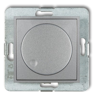 7MRO-1 Mechanizm elektronicznego regulatora oświetlenia przyciskowo-obrotowego Srebrny Metalik