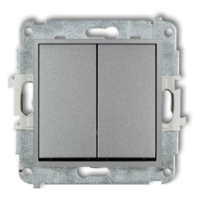 Mechanizm łącznika świecznikowego Srebrny Metalik Karlik MINI - 7MWP-2