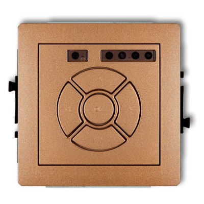 8DSR-6 Mechanizm elektronicznego sterownika roletowego (przycisk centralny/dodatkowy) Złoty Metalik