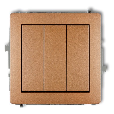 Mechanizm łącznika potrójnego Złoty Metalik Karlik DECO - 8DWP-7