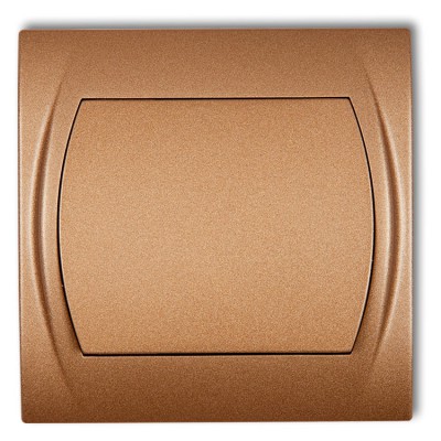 Łącznik jednobiegunowy podświetlany Złoty Metalik Karlik LOGO - 8LWP-1L