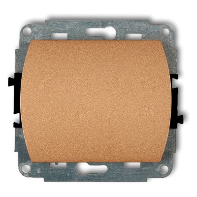 Mechanizm łącznika jednobiegunowego podświetlanego Złoty Metalik Karlik TREND - 8WP-1L