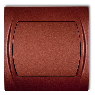 Łącznik jednobiegunowy podświetlany Brązowy Metalik Karlik LOGO - 9LWP-1L