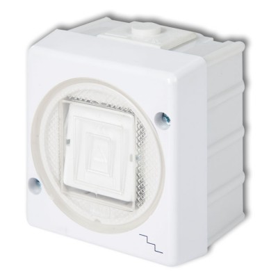 Łącznik schodowy podświetlany Biały Karlik SENIOR - WHS-3L