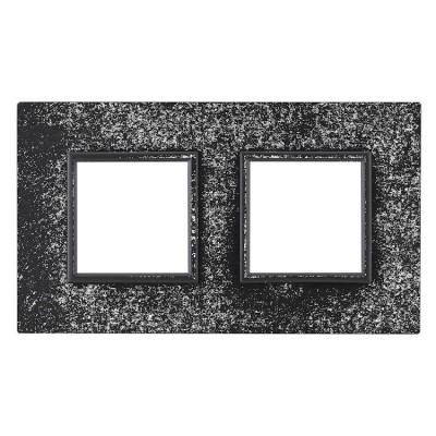 4509482 Ramka podwójna - Kamień Łupek (Ramka pośrednia Grafit) Kamień - Ardesia