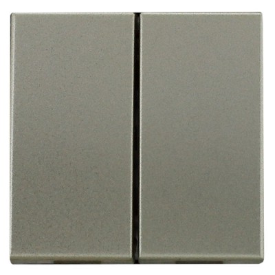 455025 Klawisze podwójne łączników lub przycisków podwójnych Satyna