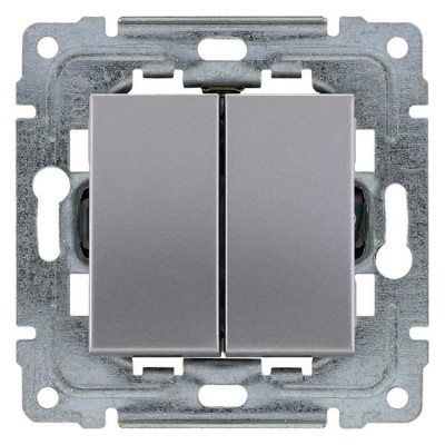 Łącznik podwójny z podświetleniem (Moduł) Inox Kos DANTE - 464115