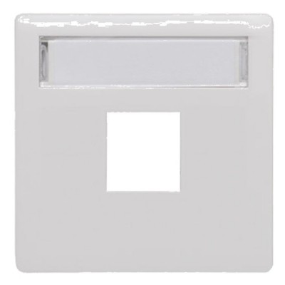5104801 Pokrywa gniazda teleinformatycznego typu Keystone, wymaga Adaptera systemu 45x45 Biały