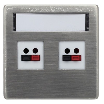 5143802 Pokrywa gniazda teleinformatycznego typu Keystone, wymaga Adaptera systemu 45x45 - Stal Czesana i Lakierowana Inox