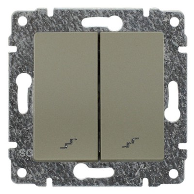 515019 Łącznik schodowy podwójny (Moduł) Satyna