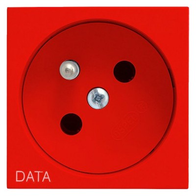 Gniazdo pojedyncze z uziemieniem DATA Bez koloru Ospel 45 - GK-1ZD/22