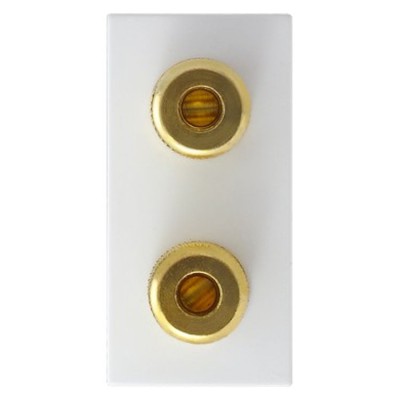 Gniazdo głośnikowe pojedyncze Biały Ospel 45 - GKG-1/46