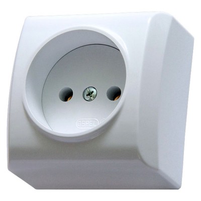 Gniazdo pojedyncze Biały Ospel BIS - GN-1B/00