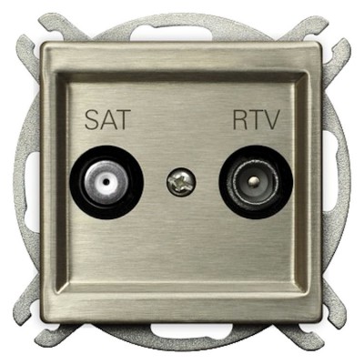 Gniazdo RTV-SAT końcowe Nowe Srebro Ospel SONATA NOWE SREBRO - GPA-RMS/m/44