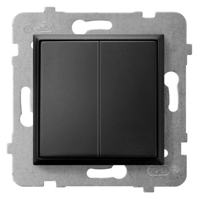 Łącznik podwójny schodowy Czarny Metalik Ospel ARIA - ŁP-10U/m/33