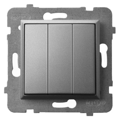 Łącznik potrójny Szary Mat. Ospel ARIA - ŁP-13U/m/70