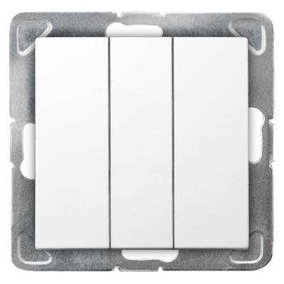 Łącznik potrójny Biały Ospel IMPRESJA - ŁP-13Y/m/00