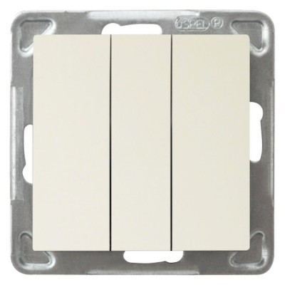 Łącznik potrójny Ecru Ospel IMPRESJA - ŁP-13Y/m/27