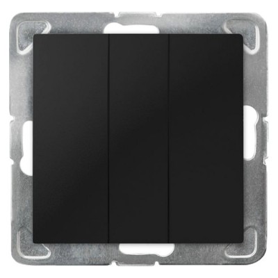 Łącznik potrójny Czarny Metalik Ospel IMPRESJA - ŁP-13Y/m/33