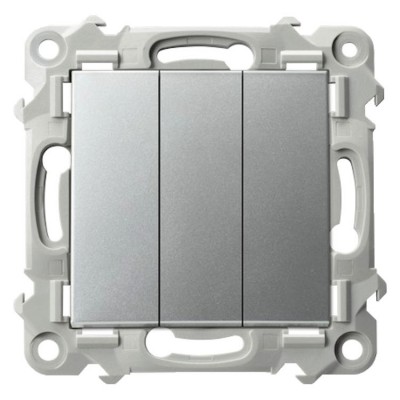 Łącznik potrójny Srebro Ospel SZAFIR - ŁP-13Z/m/18